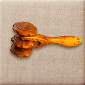 Cây Lăn Massage 3 Bánh Răng Gỗ Woodhappy